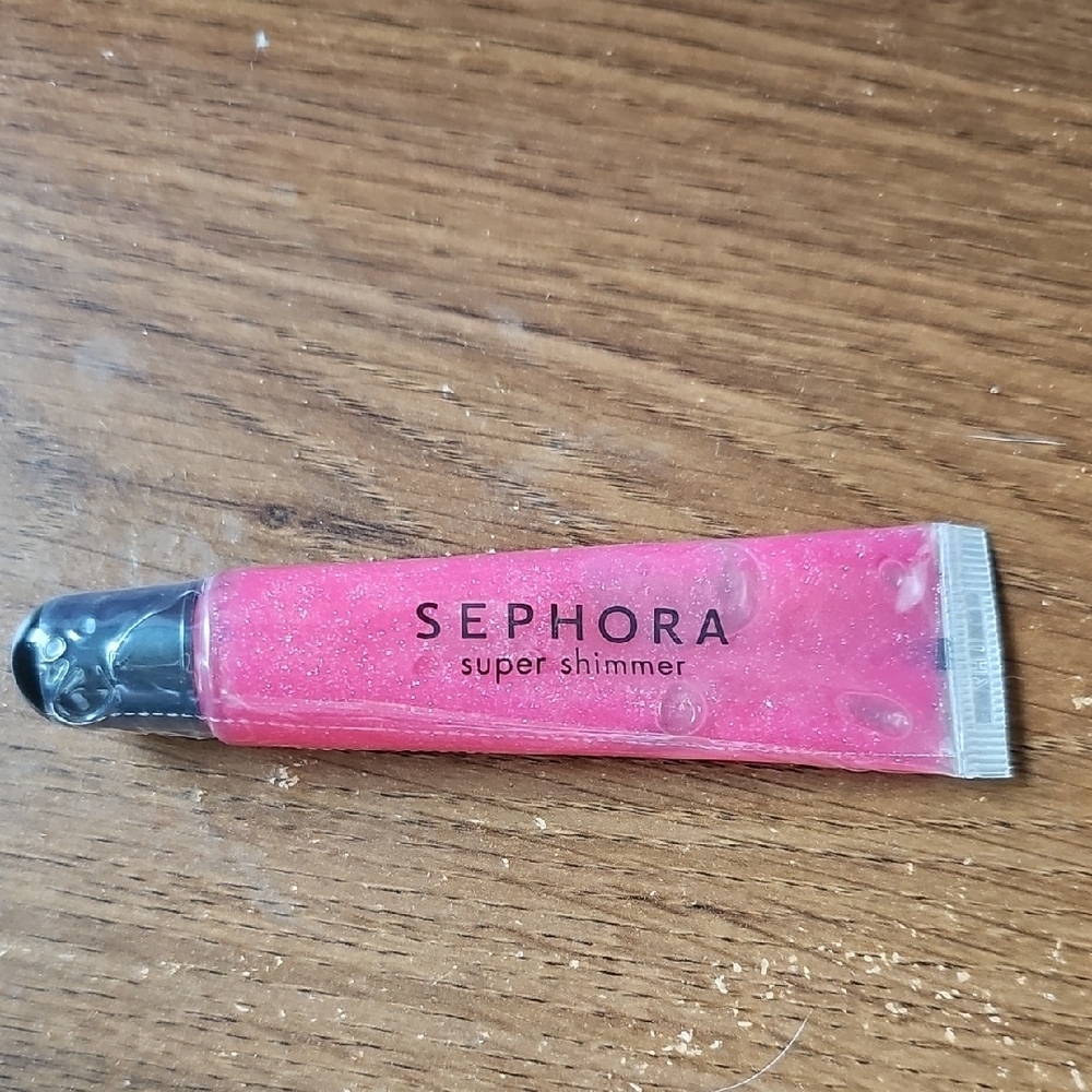 New Vintage Sephora Super Shimmer Lip Gloss - Think Pink Sealed